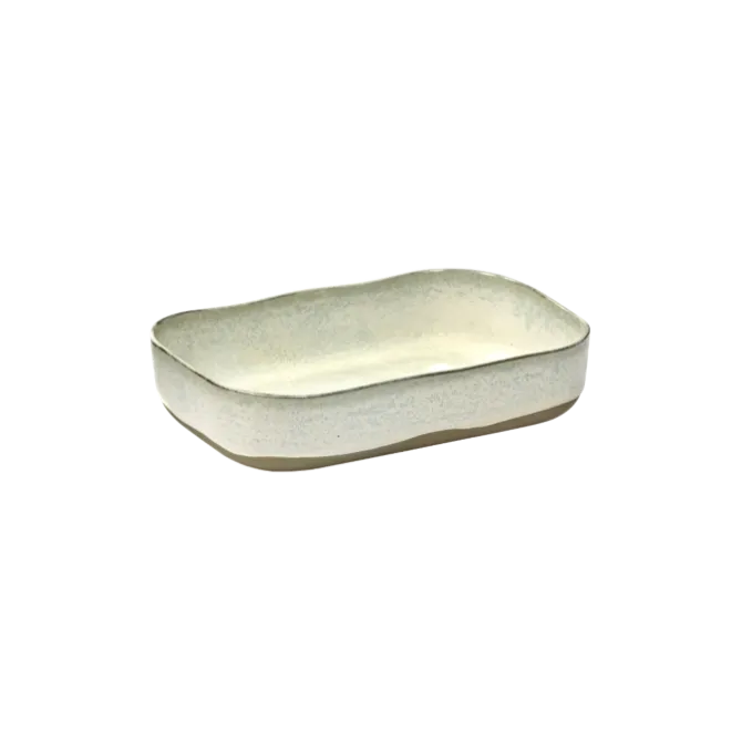 Serax Merci extra diep bord 23 x 15 cm h 5 cm gebroken wit