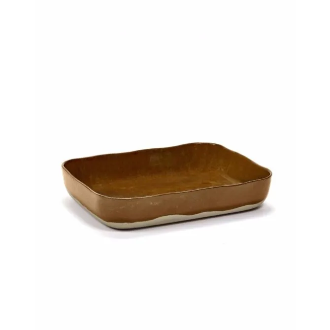 Serax Merci ovenschaal no 10 zandsteen 30,1 x 22,3 cm h 5,5 cm okerbruin