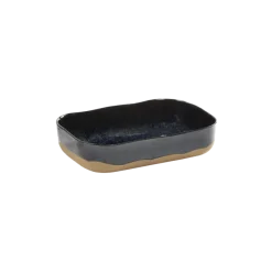 Serax Merci schaal rechthoekig no 5 L zandsteen 23 x 15  x 5 cm donkerblauw