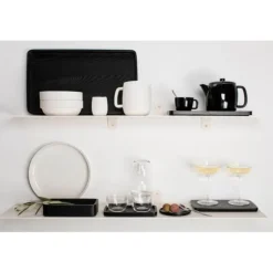 Serax Passe-Partout cappuccinokop zonder oor 200 ml ø 8,5 cm h 6 cm porselein glanzend zwart