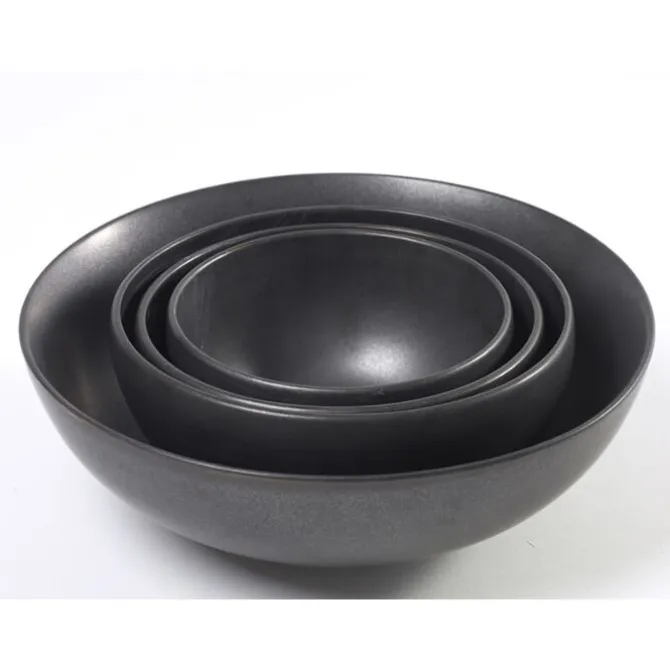 Serax Pure Kom ø 17.5 x h8 cm keramiek zwart