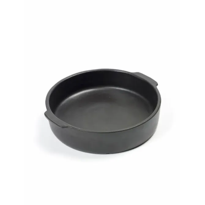 Serax Pure ovenschaal ø 25 cm aardewerk zwart