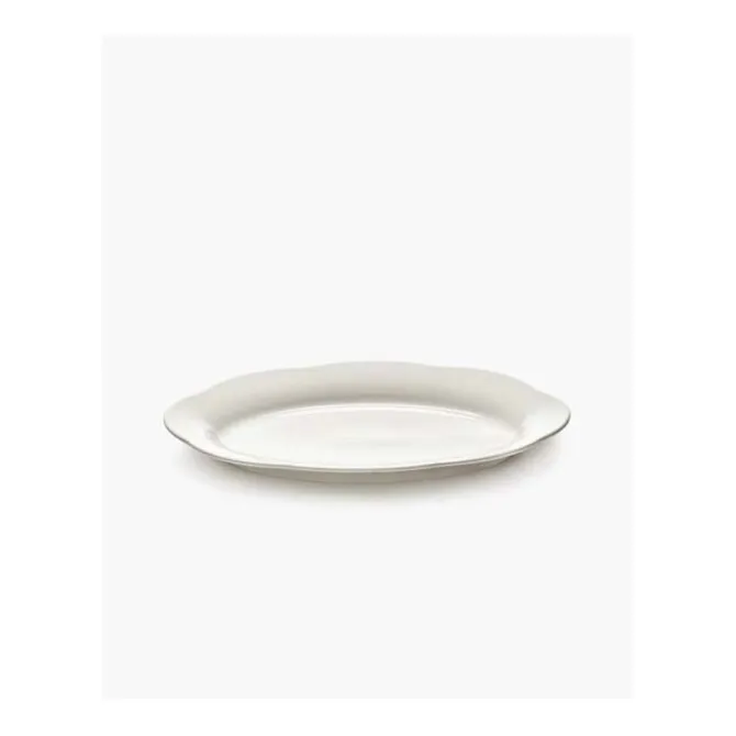 Serax Silhouette hoog ovaal bord L 30 x 21 cm wit