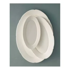 Serax Silhouette ovaal bord L 30 x 21 cm wit