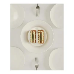Serax Silhouette side plate hoog L ø 18,5 cm wit