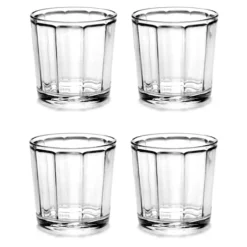 Serax Surface by Sergio Herman cappuccinoglas ø 9 cm glas 4-delig