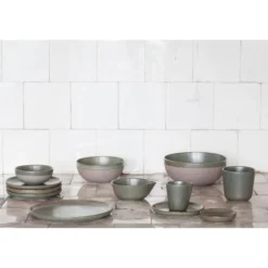 Serax Surface by Sergio Herman koffiekop en schotel camogreen