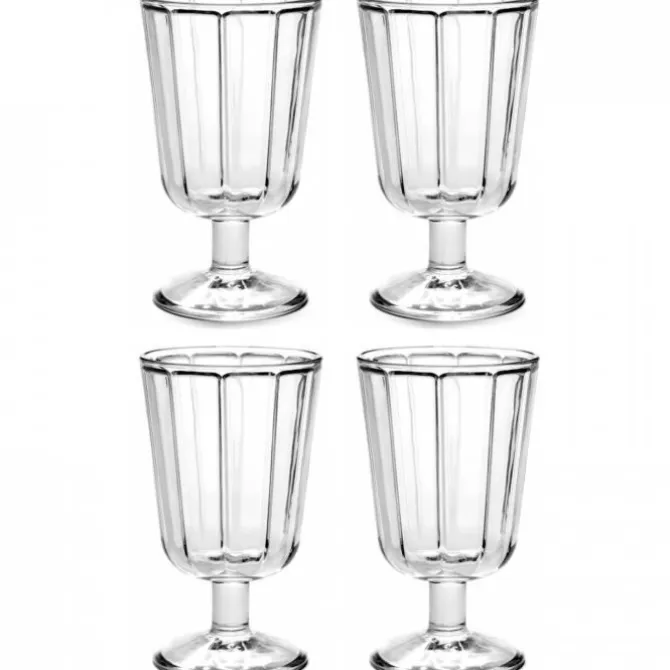 Serax Surface by Sergio Herman rode wijnglas ø 8 cm glas 4 stuks