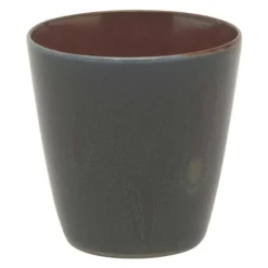 Serax Terres de Rêves beker conisch 180 ml ø 7 cm stoneware donkerblauw-rust