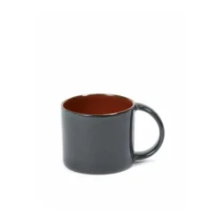 Serax Terres de Rêves espressokop stone ware ø 6 cm h 5,1 cm - rust/dark blue