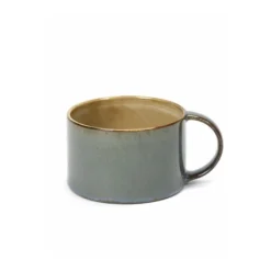 Serax Terres de Rêves koffiekop stone ware ø 8 cm h 5,1 cm - misty grey/smokey blue