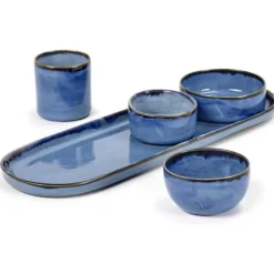 Serax Terres de Rêves kom 6,5 cm porselein light blue