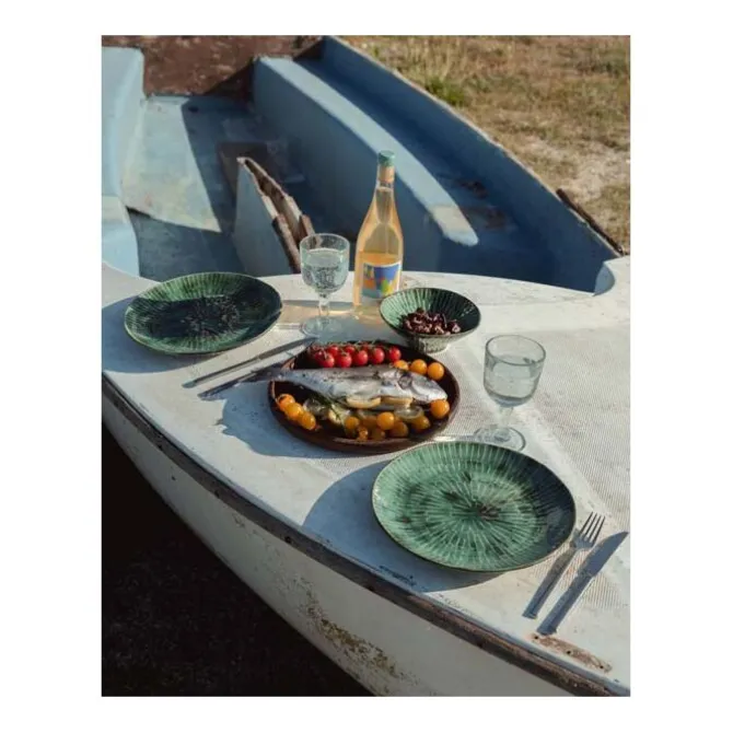 Serax Verde Lanza bord L ø 27 cm aardewerk groen