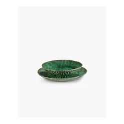 Serax Verde Lanza bord L ø 27 cm aardewerk groen