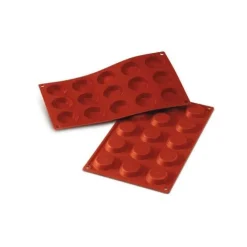 Silikomart bakmat 15 tartelettes ø 4 cm silicone bruin