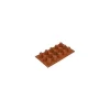 Silikomart bakvorm 15 babà silicone bruin