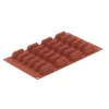 Silikomart bakvorm 24 choco giandula vormen 5 x 1,8 cm silicone bruin