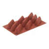 Silikomart bakvorm 9 gianduiotto vormen 9,4 x 3,2 cm silicone bruin