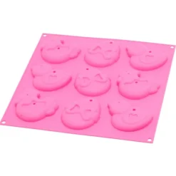Silikomart bakvorm My Easter Cookies 8,4 cm silicone roze 9 stuks