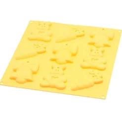 Silikomart bakvorm My Easter Cookies 9 cm silicone geel 9 stuks
