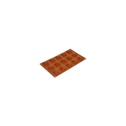 Silikomart bakvorm 15 piramides 3,6 cm silicone bruin