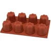 Silikomart bakvorm 8 puddingen ø 5,7 cm silicone bruin