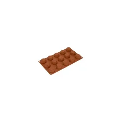 Silikomart bakvorm 15 zonnebloemen ø 4,4 cm silicone bruin