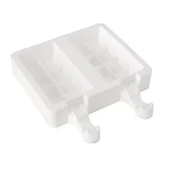 Silikomart Choco Stick ijsvorm 9,2 x 2,4 cm silicone wit 2-delig