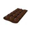 Silikomart 3D EasyChoc Kiss bonbonvorm silicone bruin