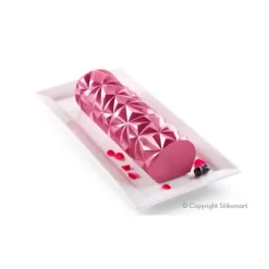 Silikomart 3Design Diamant Bûche bakvorm wit