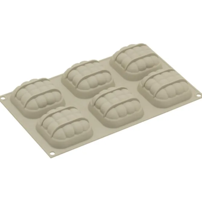 Silikomart 3Design Mini Eleganza bakvorm 7 x 7 cm silicone grijs