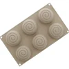 Silikomart 3Design Mini Girotondo bakvorm ø 6,8 cm silicone grijs