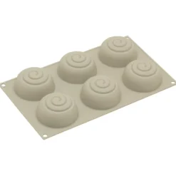 Silikomart 3Design Mini Girotondo bakvorm ø 6,8 cm silicone grijs