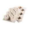 Silikomart 3Design Mosaico bakvorm 9 vierkanten silicone grijs