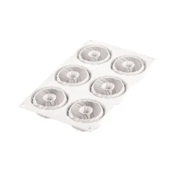 Silikomart 3D Mini Intreccio bakvorm ø 7,5 cm silicone grijs