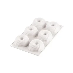 Silikomart 3D Mini Intreccio bakvorm ø 7,5 cm silicone grijs
