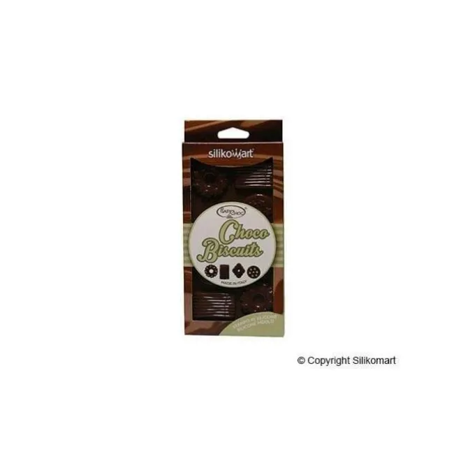 Silikomart EasyChoc Biscuits bonbonvorm silicone bruin