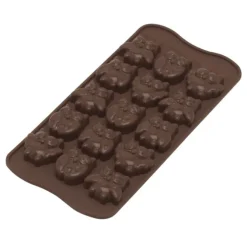 Silikomart EasyChoc Choco Gufi bonbonvorm uilen 21 cm silico