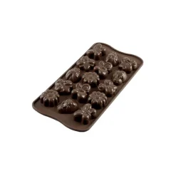 Silikomart EasyChoc Choco Spring Life bakvorm 21 cm silicone bruin