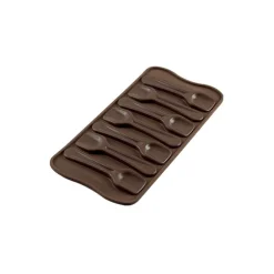 Silikomart EasyChoc Choco Spoons 21 cm silicone bruin