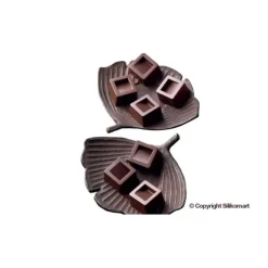 Silikomart EasyChoc Cubo bonbonvorm 15 kubussen 2,6 cm silicone bruin