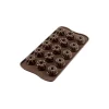 Silikomart EasyChoc Fantasia bonbonvorm 15 tulbandjes 2,8 cm silicone bruin