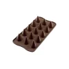 Silikomart EasyChoc Kono bonbonvorm 15 kegels 2,6 cm silicone bruin