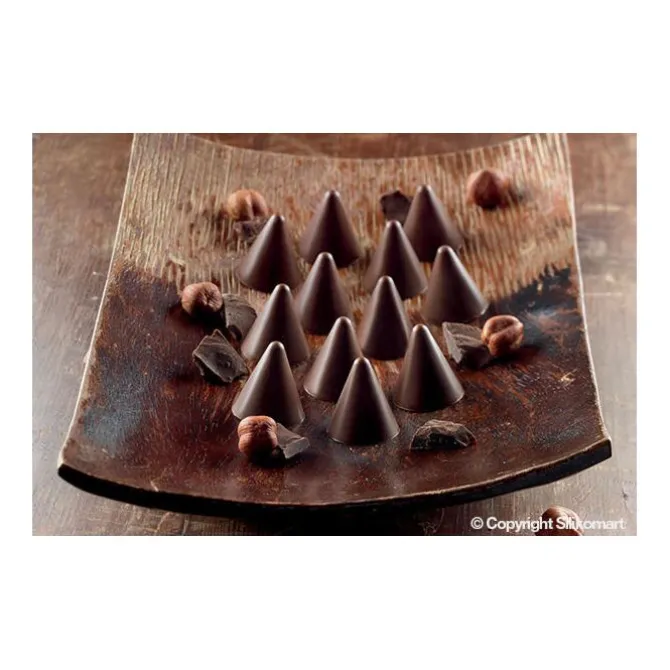 Silikomart EasyChoc Kono bonbonvorm 15 kegels 2,6 cm silicone bruin