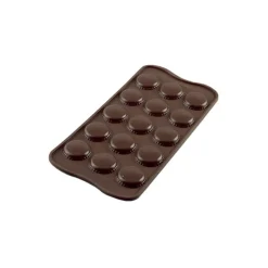 Silikomart EasyChoc Macarons bonbonvorm 21,3 cm silicone bruin