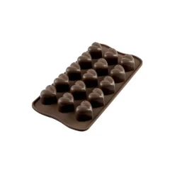 Silikomart EasyChoc Mon Amour bakvorm 21 cm silicone bruin