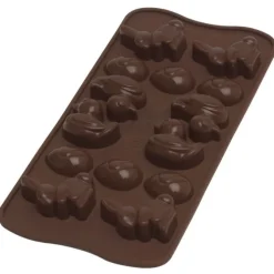 Silikomart EasyChoc pasen 21 cm silicone bruin
