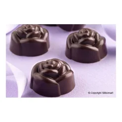 Silikomart EasyChoc Rose bonbonvorm 15 roosjes ø 2,8 cm sili