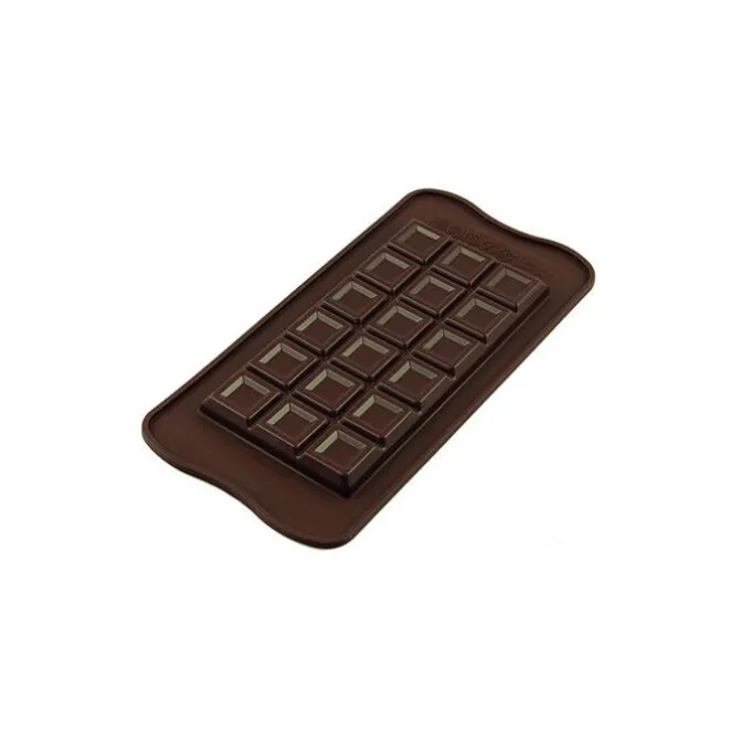 Silikomart EasyChoc Tablette Choco Bar 15,5 x 8 cm silicone bruin