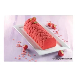 Silikomart Magic Love structuurmat 25 x 18,5 cm silicone bruin